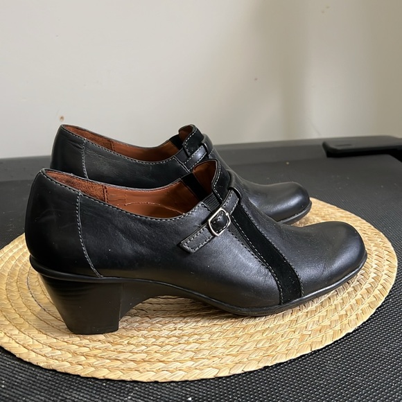 Naturalizer Leather slip-on Block Heel Shoes Size 7.5 - Picture 1 of 12